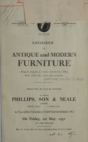 view Sales catalogue: Phillips, Son and Neale