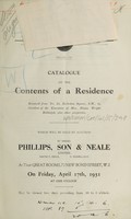 view Sales catalogue: Phillips, Son and Neale