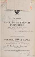 view Sales catalogues: Phillips, Son and Neale