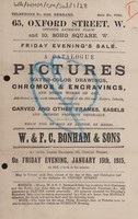 view Sales catalogue: Bonham & Sons