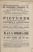 view Sales catalogue: Bonham & Sons