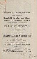 view Sales catalogue: Stevens