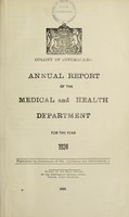 view Annual report of the Medical Department / Colony of Seychelles.