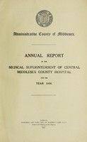 view Annual report of the Medical Superintendent of Central Middlesex County Hospital : 1936.