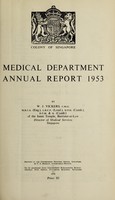 view Annual report of the Medical Department / Colony of Singapore.