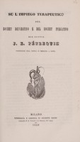 view Su l'impiego terapeutico del bochet depurativo e del bochet purgativo / [Théodore Joseph Éléonord Pétrequin].
