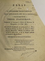 view Essai sur la topographie physico-medicale de la Teste-de-Buch (Dépt. de la Gironde) / [Jean Hameau].