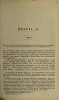 view Memoir on the spontaneous expulsion and artificial extraction of the placenta before the child in placental presentations / [Sir James Young Simpson].