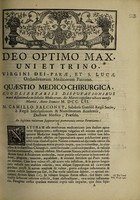 view Quaestio medico-chirurgica ... An legitimae vulnerum suppurationi promovendae cortex Peruvianus? / [Louis-Anne Lavirotte].