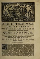 view Quaestio medica : an ad sanitatem equitatio? / [Claude Thomas Guillaume Guilbert de Préval].