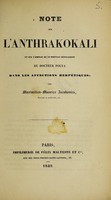 view Note sur l'anthrakokali et sur l'emploi de ce nouveau médicament du Docteur Polya dans les affections herpétiques ... / [Miksa Móricz Jacobovics].