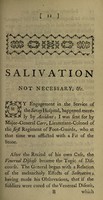 view Salivation not necessary for the cure of the venereal disease, in any degree whatever, and all gleets curable ... To these are annexed other particular cases of the venereal disease. Two extraordinary cases of the leprosy ... and also an extraordinary cure of a soldier, afflicted with ... scorbutic ulcers in the head and limbs / [Charles Hales].