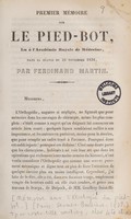 view [Mémoire sur l'étiologie du pied-bot, suivi du rapport fait à l'Académie Royale de Médecine] / [Ferdinand Martin].