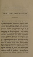 view A probationary surgical essay, on dislocations of the thigh bone : submitted,... to the examination of the Royal College of Surgeons of Edinburgh,... / by John Gordon ... October, 1808.