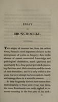 view A probationary essay on bronchocele : submitted, ... to the examination of the Royal College of Surgeons of Edinburgh, ... / by Archibald Inglis ... March, 1825.