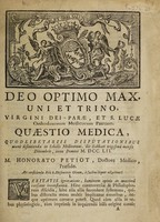 view Quaestio medica ... An conficiendae bili a mesenterio oleum, a faecibus liquor alkalinus? / [Jean Nicolas Millin de La Courvault].