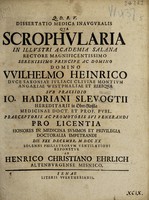 view Dissertatio medica inauguralis qua scrophularia ... exponetur / [Heinrich Christian Ehrlich].