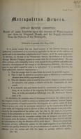 view Result of inquiries as to quantities of water required per acre for irrigated lands : and the supply of sewage obtainable from the metropolis. May, 1849.