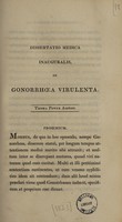 view Dissertatio medica inauguralis, de gonorrhoea virulenta / [Thomas Power].