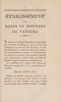 view Établissement des bains et douches de vapeurs ... situé au fond du jardin des bains du Peyrou / [Bouland].