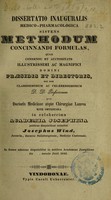 view Dissertatio inauguralis medico-pharmacologica sistens methodum concinnandi formulas / [Josephus Wind].