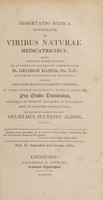 view Dissertatio medica inauguralis, de viribus naturae medicatricibus / [William Pulteney Alison].
