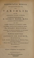 view Dissertatio medica inauguralis, de variolis / Eruditorum examini subjicit Jacobus de Courcy, Hibernus.