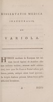 view Dissertatio medica inauguralis de variola ... / Eruditorum examini subjicit Jacobus Scott, Hibernus.
