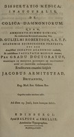 view Dissertatio medica, inauguralis, de colica damnoniorum ... / Eruditorum examini subjicit Jacobus Armitstead.