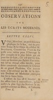 view Observations sur les ecrits modernes. : Lettre CXLVI.