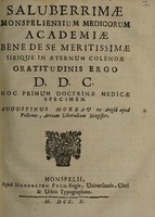 view Quaestio medica : An diaphoretica lethargo. / Proposita à R. D. Antonio Magnol ... ; Augustinus Moreau.