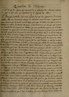 view Question de medecine : s'il est des signes qui assurent de la puissance des hommes, autant que le font ceux qui répondent de la sagesse des filles ? / proponebat Franciscus Antonius Ledran.