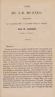view Éloge de J.-B. Huzard, prononcé, le 11 décembre 1841, à l'Académie royale de médecine, / par M. Pariset.