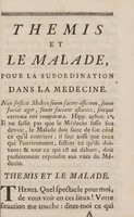 view Thémis et le malade, pour la subordination dans la médecine.