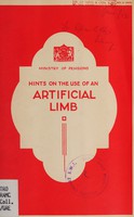 view Hints on the use of an artificial limb.