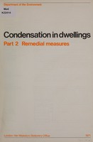 view Condensation in dwellings.