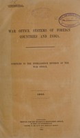 view War office systems of foreign countries and India / compiled in the Intelligence Division of the War Office.