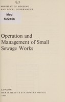 view Operation and management of small sewage works.