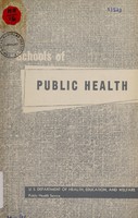 view Report on schools of public health in the United States : based on a survey of schools of public health in 1950 / Leonard S. Rosenfeld [and others].