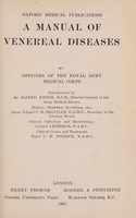 view A manual of venereal diseases / by officers of the Royal Army Medical Corps.