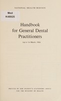 view National Health Service handbook for general dental practitioners : (up to 1st March, 1966).