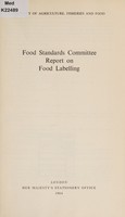 view Report on food labelling.