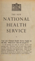 view The new National Health Service / prepared by the Central Office of Information for the Ministry of Health.