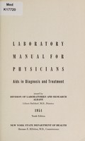 view Laboratory manual for physicians : aids in diagnosis and treatment.