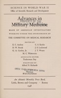 view Advances in military medicine, made by American investigators / edited by E.C. Andrus [and others].