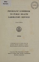 view Physicians' guidebook to public health laboratory services.