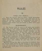 view Revised rules of H.M. Stationery Office Sick and Dividing Club.