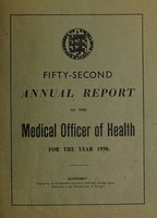 view [Report 1950] / Medical Officer of Health, Guernsey.