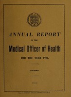 view [Report 1954] / Medical Officer of Health, Guernsey.