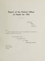 view [Report 1976] / Medical Officer of Health, Guernsey.
